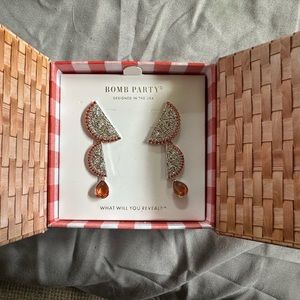 Market Fresh Orange Dangle BP earrings